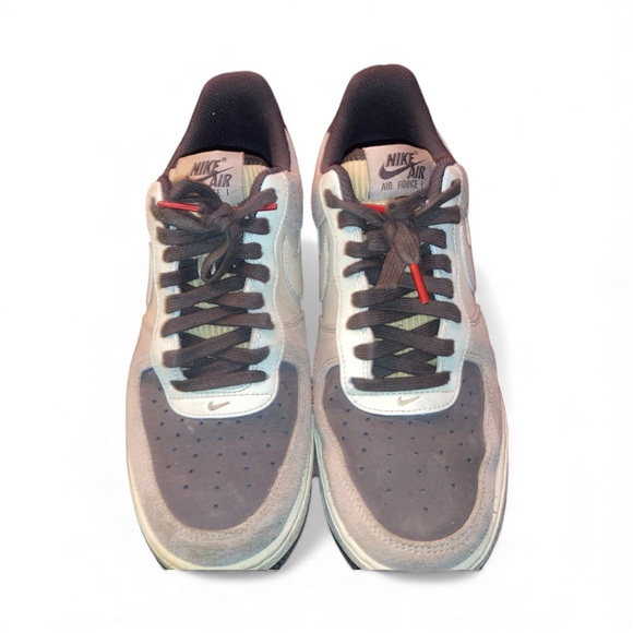 Nike Air Force 1 Low in Cream and  brown men’s size 8 - Picture 4 of 6